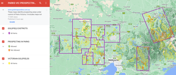 Parks Victoria Prospecting Maps